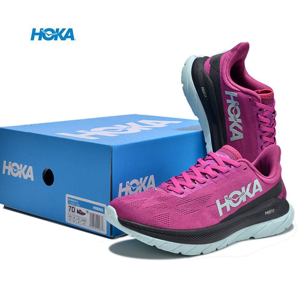HOKA One Mach One Super lightweight breathable Running Trainers with box 