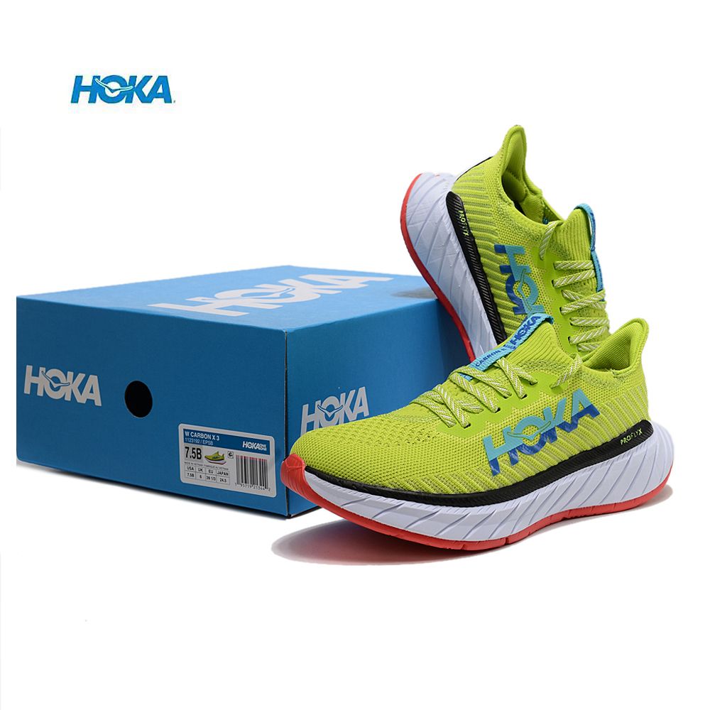 HOKA CARBON X3 Running Trainers  Breathable Anti Slip Sports shoes for Women & Men