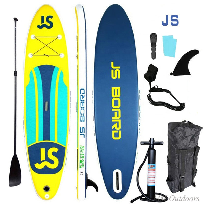 CNSUP Touring Yellow double layer Sup board double skin stand up paddle board 12ft 365cm inflatable surfboard with pedal