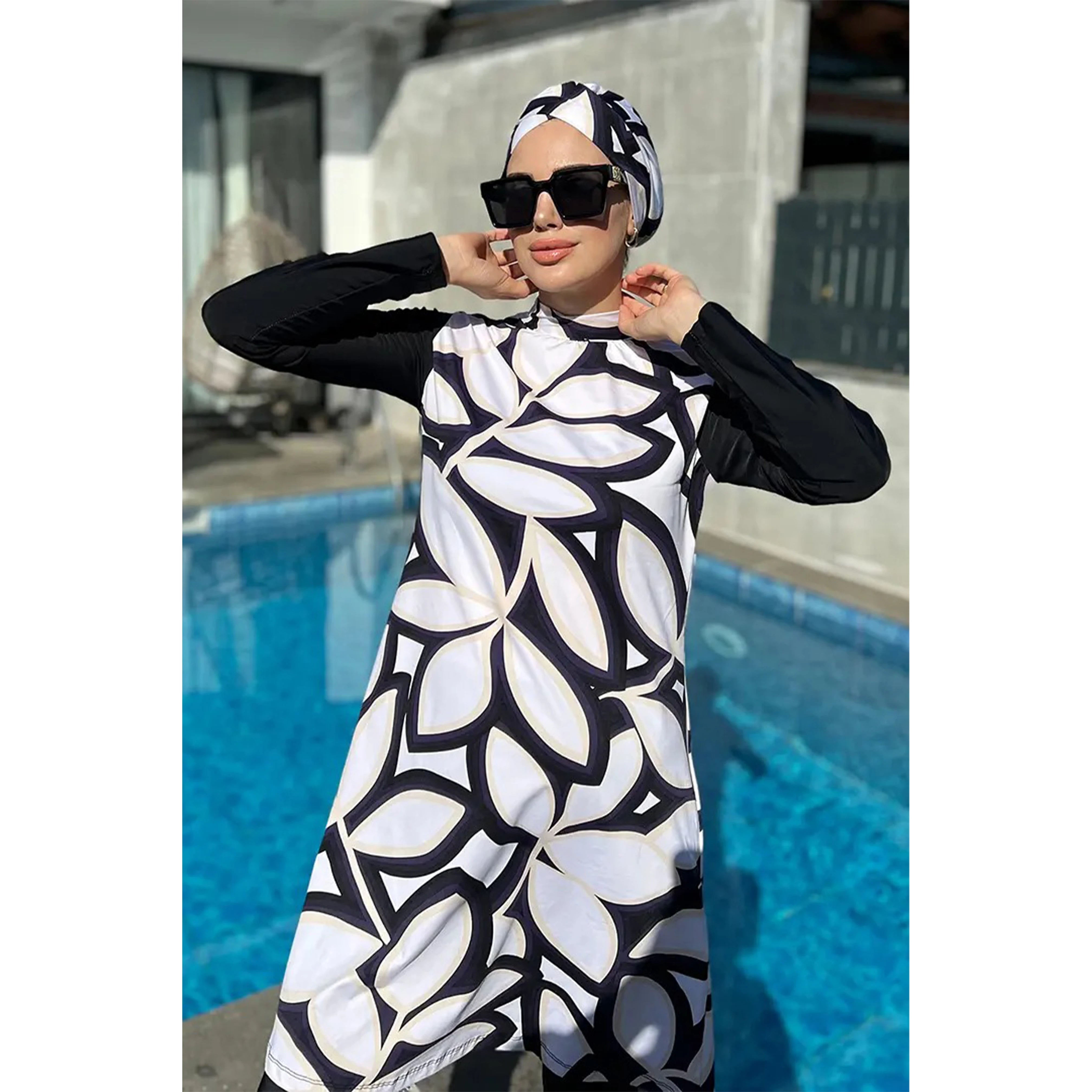 3 Pcs/Set Full Cover Islamic Swimwear