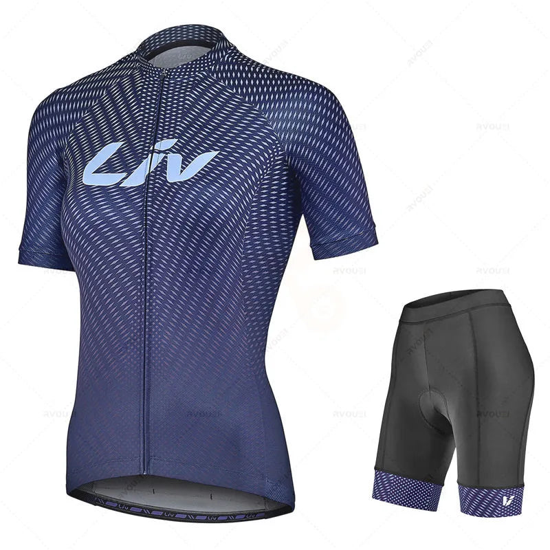Cycling Jerseys and bib sets for Women Breathable summer Cycling Clothing