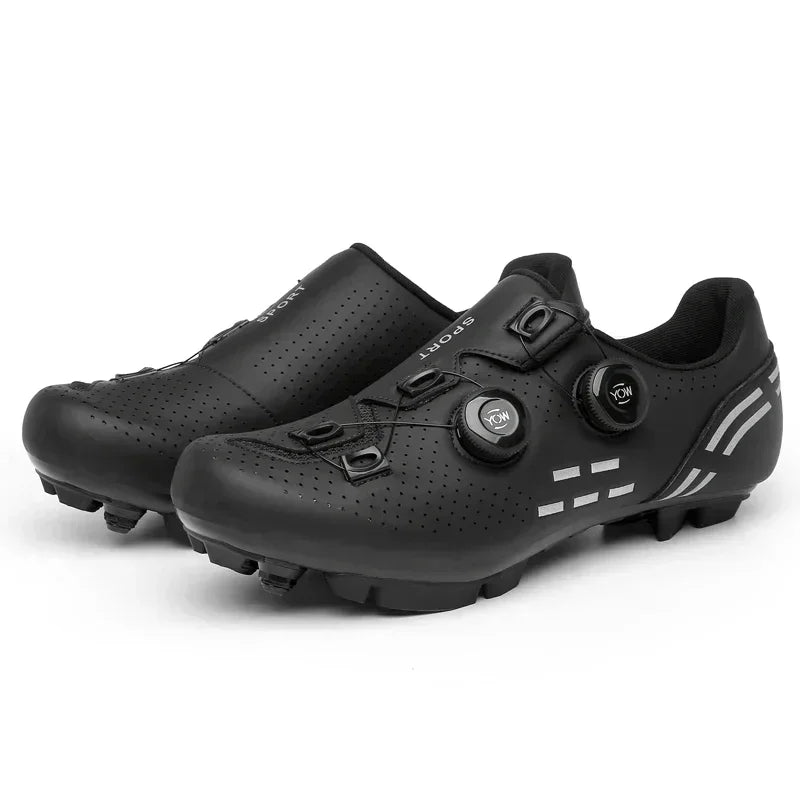 Carbon Sole Road Cycling Shoes with Cleats for Men and Women