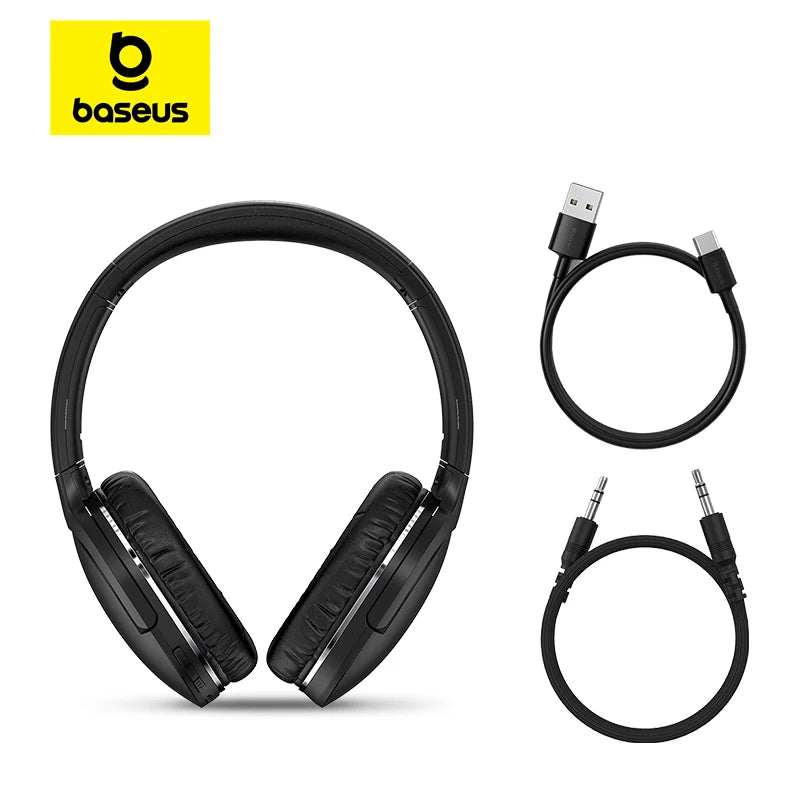 Foldable Headphones Baseus D02 Pro Wireless Bluetooth Earphones Foldable 