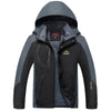 Waterproof Hiking Jacket Windbreaker Camping and Trekking jacket for Men grey