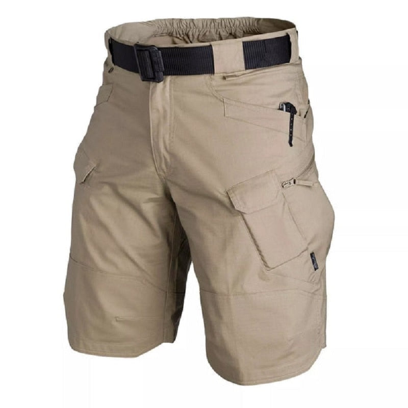 Waterproof Cargo Shorts for Men Trekking & Hiking Multi Pocket Cargo shorts beige