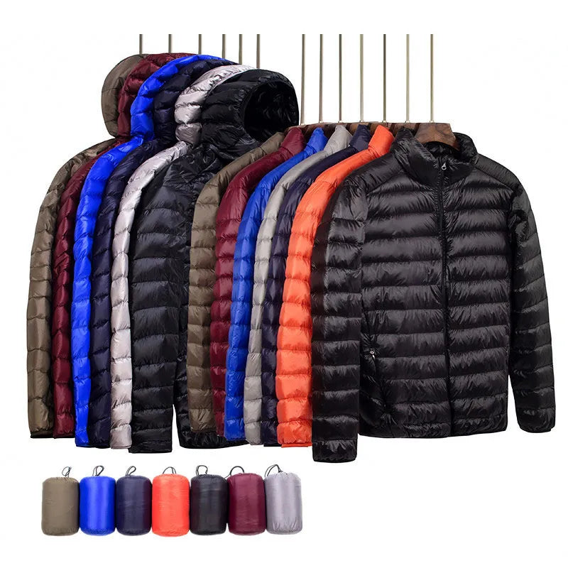 Autumn Winter Ultra-thin Lightweight Hooded /Hoodless Jacket for Men and Women various 