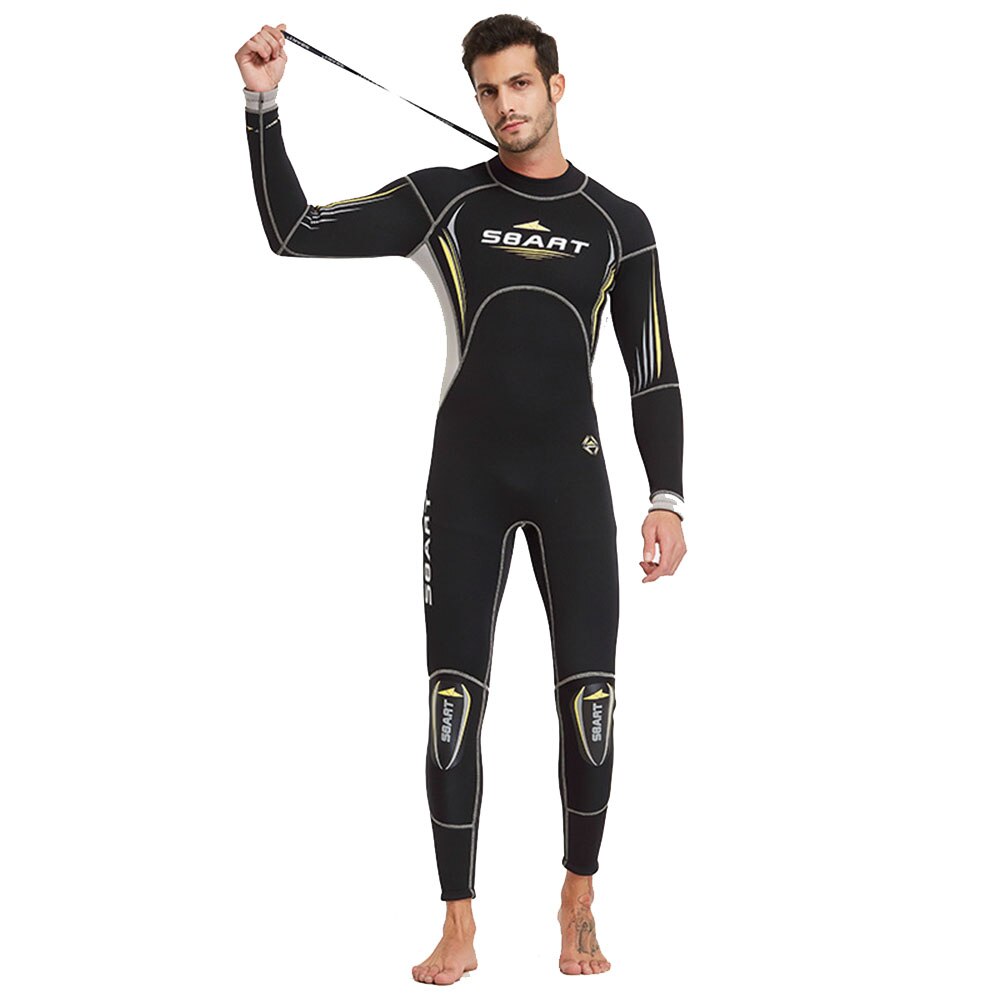 Comprar 1377-men-black 3mm Men Wetsuit Women Neoprene Diving Suit Back Zipper One-piece Swimsuit Warm Scuba Freediving Fishing Swimming Equipment