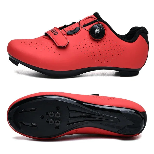 Cycling Shoes with Clits for men and women red 