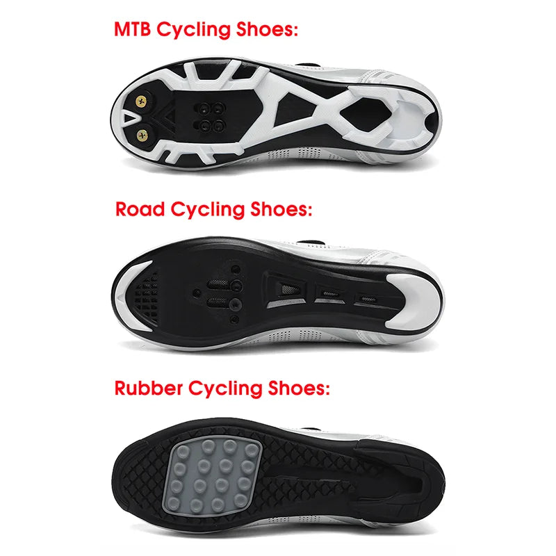 Selflocking ROAD Cycling Shoes Flat Cycling Cleat Shoes Rb Speed Footwear for Man & Women