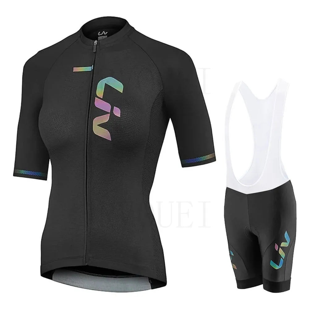 Lady Cycling Clothing Road Bike Jersey Summer Women Short Sleeve Shirt Female Bicycle Wear Liv Clothes Ropa Ciclismo Quick Dry