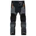Hiking Pants Wear-resistant and Water Splash Prevention Quick Dry UV Proof Elastic hiking trausers black and grey