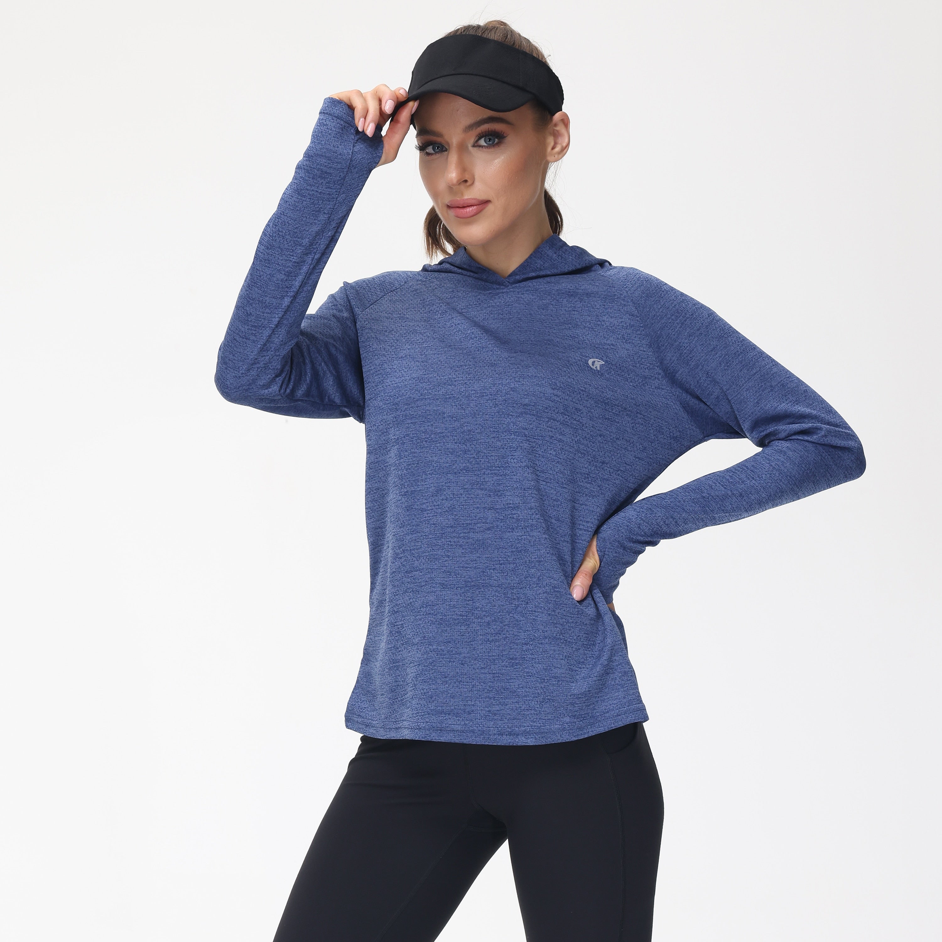Hiking and Running Long Sleeve T-Shirt Rash Guard UPF 50+ Quick Dry Lightweight For women