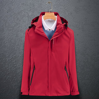 Compra women-red Waterproof Hiking Jackets for Women  Reflective Windbreaker for Camping and Trekking