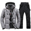Thermal Ski Suit for Men Windproof Skiing Jacket and Bibs Pants Set for Men 