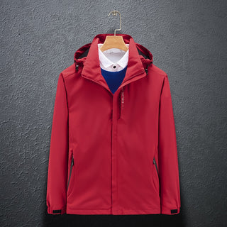 Compra men-red Waterproof Hiking Jackets for Women  Reflective Windbreaker for Camping and Trekking