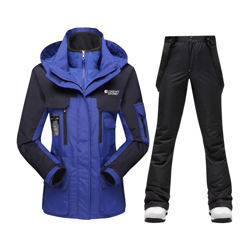 Acheter suitjacket-pants05 Warm Windproof Waterproof Ski Jacket Ski Pants set for women Outdoor Snow Sports Coat Trousers Snowboard Wear