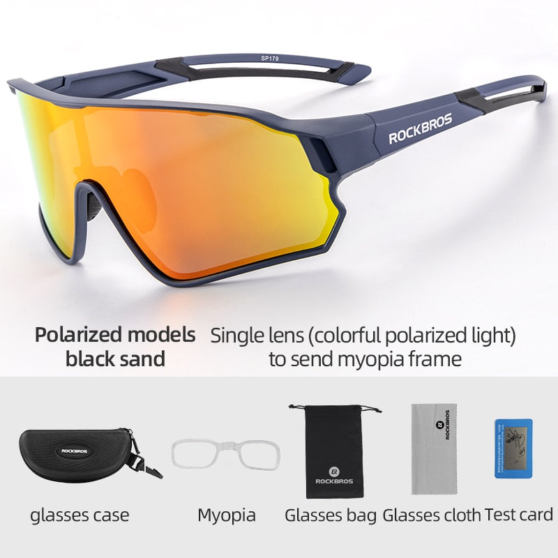 ROCKBROS Photochromic Bike Sunglasses Bicycle UV400 Sports Sunglasses for Men & Women Anti Glare