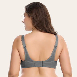 Wingslove Workout Sports Bra Bounce Control High Impact Full-Support Top Non-Paddded Wirefree Plus Size