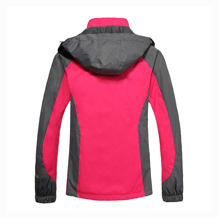 Windproof Camping & Hiking Jacket for women Top Outwear Windbreaker for Climbing and hiking back view