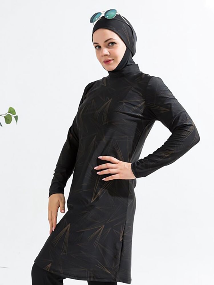 3PCS Muslim swimwear long sleeve burkini 