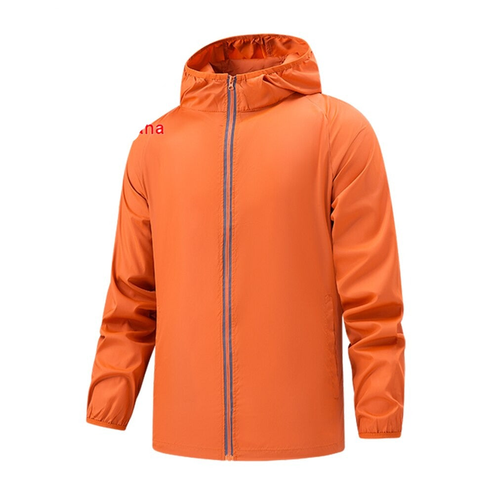 Hiking Windbreaker  Waterproof Jacket Reflective Coat for Men and Women