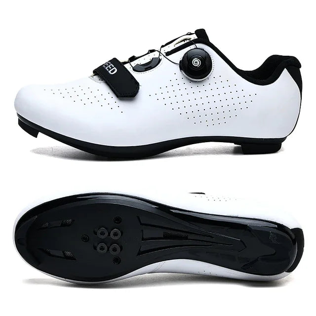 Cycling Shoes with Clits for men and women white
