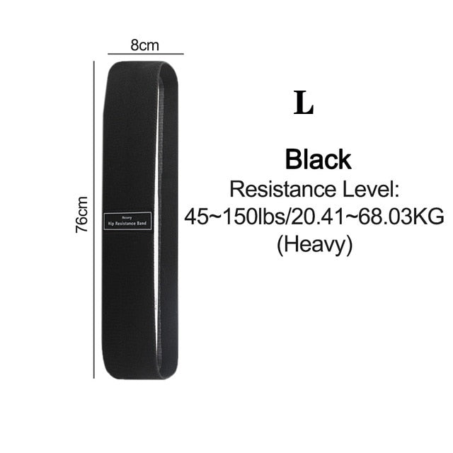 Acheter z36-black Fitness Resistance Band Suitable for Training Hips Leg Bum Elastic Cloth Rubber Bands