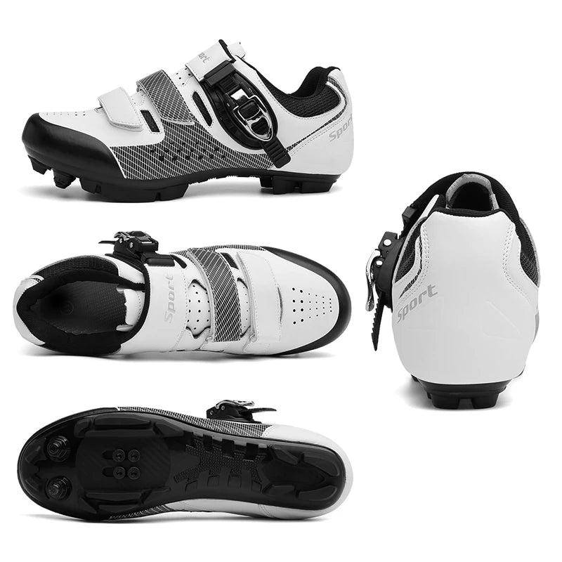 Professional Mountain Bike Cycling Shoes MTB Flat Cleat SPD Shoes Outdoor Self-Locking Big Size 48 Racing Bicycle Sneakers Men