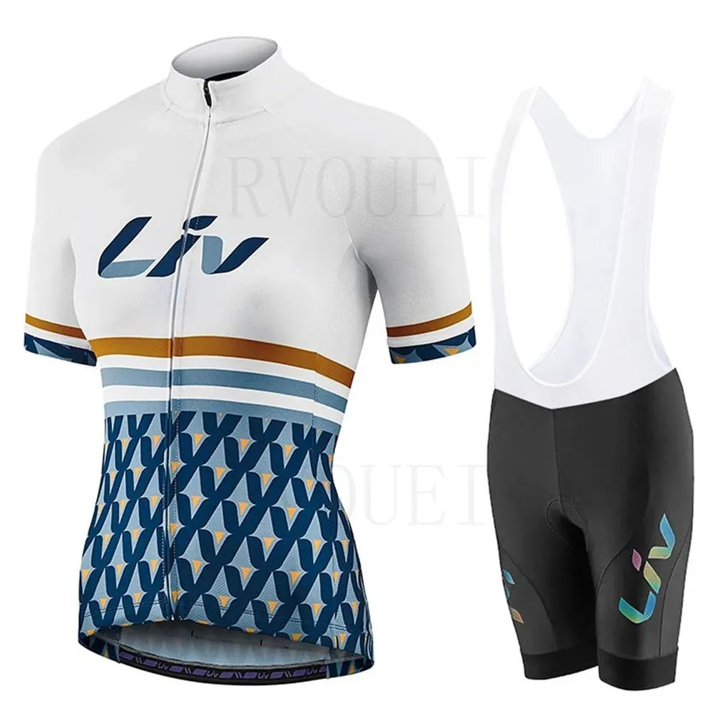 Lady Cycling Clothing Road Bike Jersey Summer Women Short Sleeve Shirt Female Bicycle Wear Liv Clothes Ropa Ciclismo Quick Dry