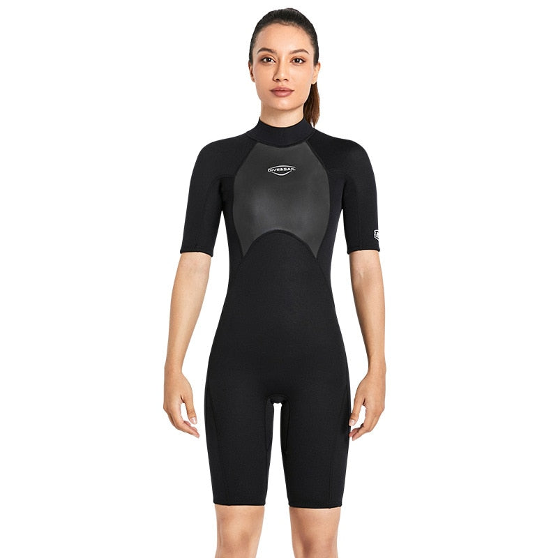 Buy womens-black 2mm Neoprene Short Professional Diving Surfing Clothes Pants Suit For Men and Women Diving Suit for Cold Water Scuba Snorkeling