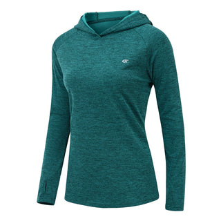 Compra blackishgreen Hiking and Running Long Sleeve T-Shirt Rash Guard UPF 50+ Quick Dry Lightweight For women