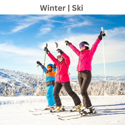 Winter ski snowboarding 1
