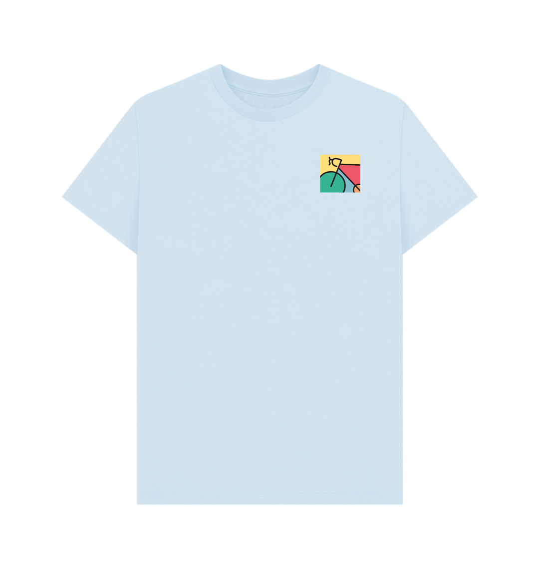 Sky Blue Retro Bike T-Shirt