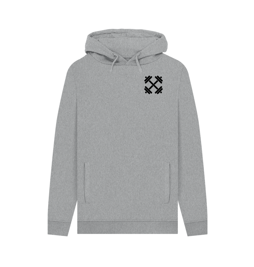 Light Heather Gray Hoodie Skull Weights