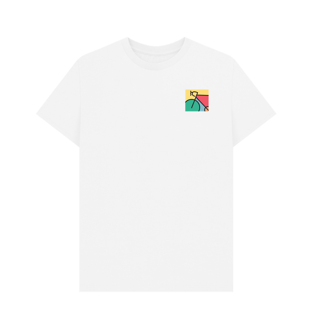 White Retro Bike T-Shirt