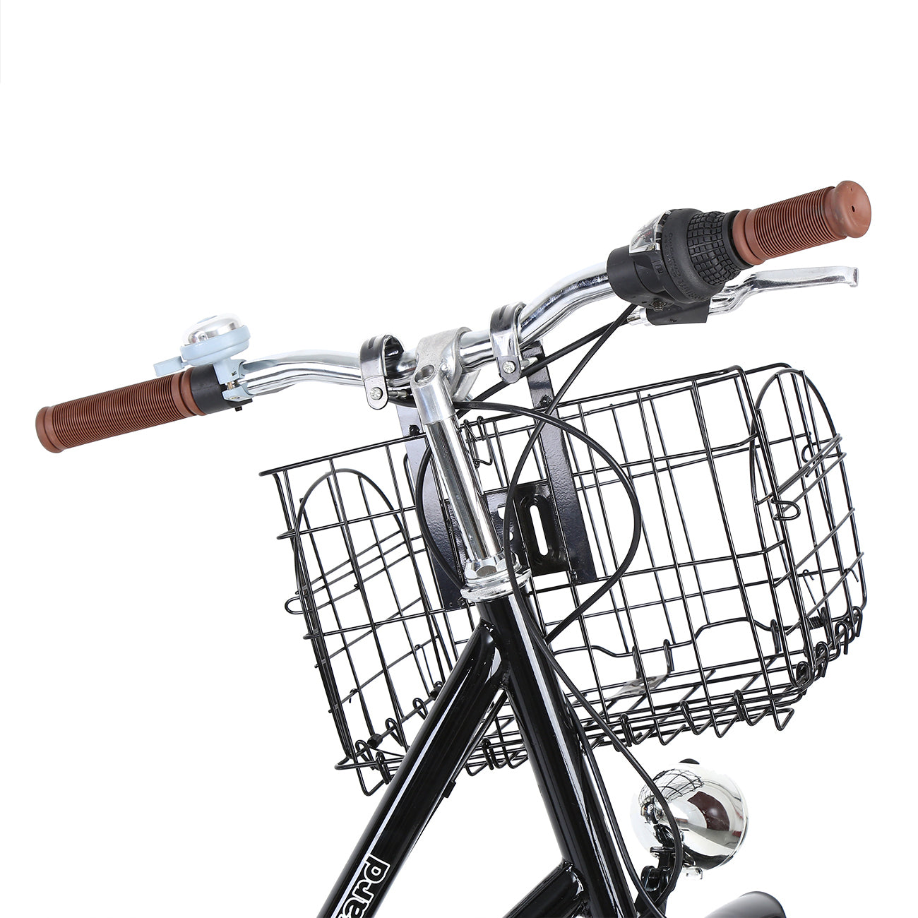 28 Inches 7 Speeds Vintage City Bike Ladies Bike Outdoor Sports City Urban Bicycle Shopper Bike Woman Bikes with Baskets (Black)