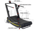 Curved Treadmill  for Commercial or home use with magnetic resistance adjustment