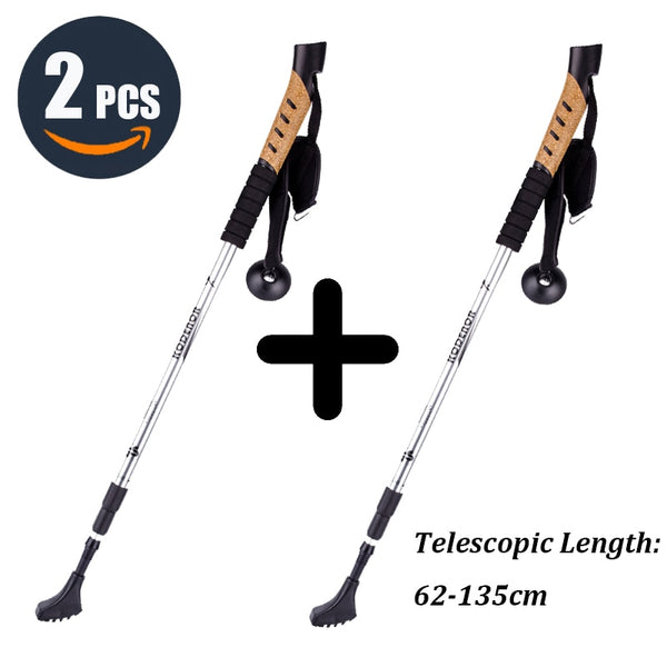Walking Adjustable Trekking Pole Anti Shock Ultra Light Telescopic Ultralight Hiking Non-slip Stick, Decathlon, JD Sports, Sports Direct