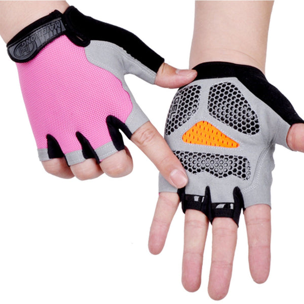 Anti-slip Anti-sweat Men & Women Half Finger Gloves
