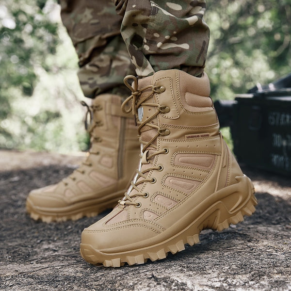 Military -Style Non-slip & Waterproof Ankle Boots for Men