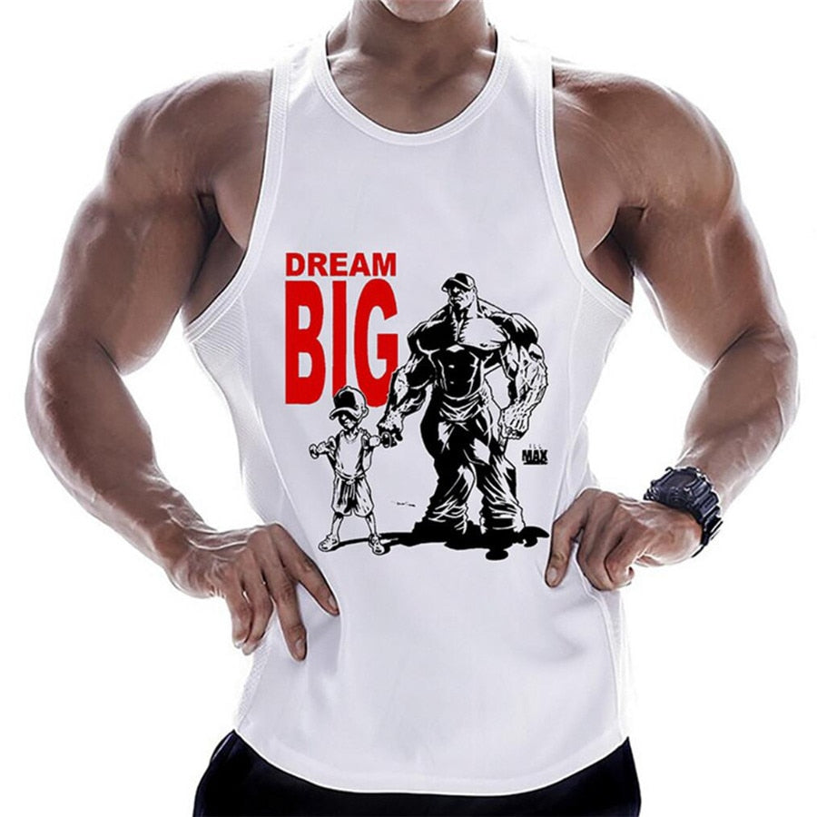 Compra c14 Gym-inspired Printed Bodybuilding and fitness cotton Tank Top for Men