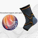 1 Pc Ankle Compression Support Breathable Elastic Ankle Brace Sleeve