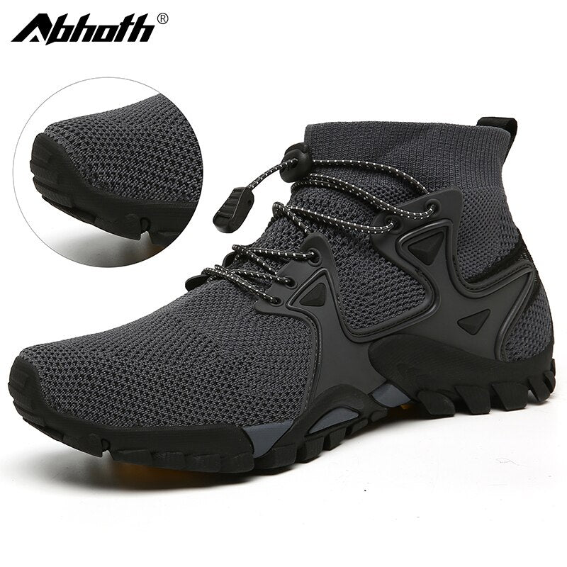 High Ankle Air Mesh Breathable Lace Up Running Shoes for long distance Marathons