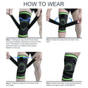 1PC Pressurized Elastic Kneepad Support with Velcro Straps