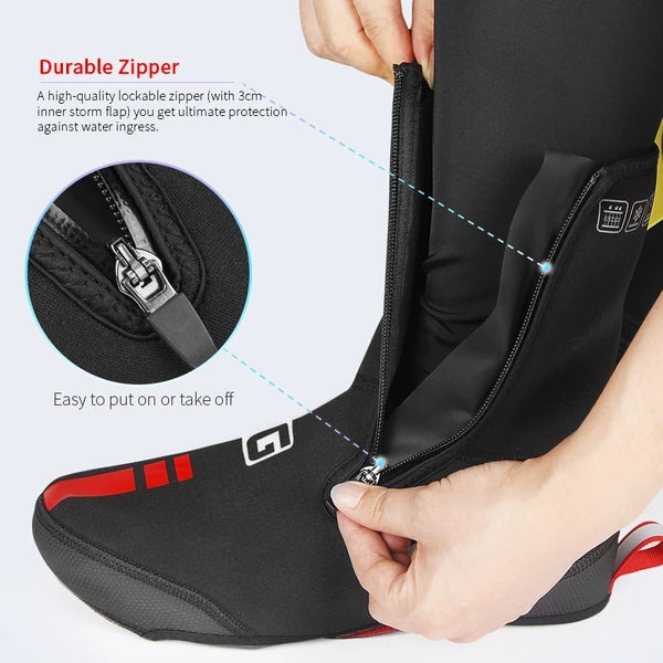 Waterproof & Rainproof Thermal Fleece Cycling Overshoes