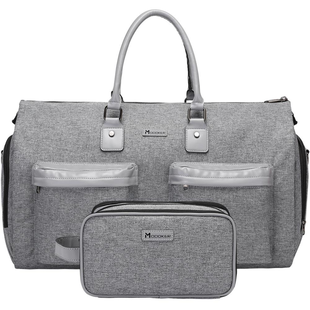 Grey or black Duffel Bag | toiletries bag gym bag with toiletry bag