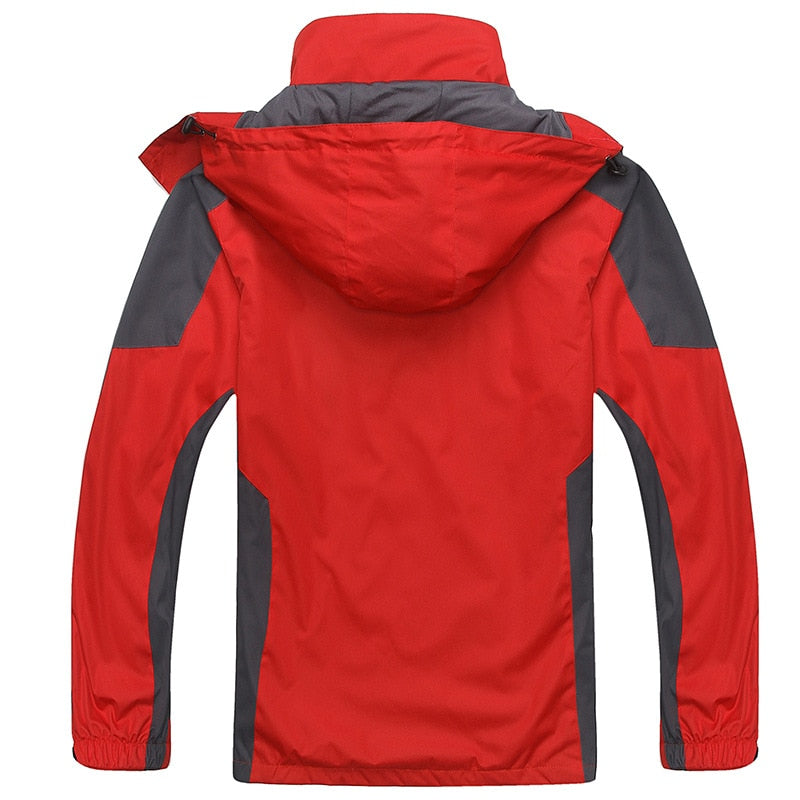 Ladies Outdoor Jackets Thin Large Size Waterproof Mountaineering Clothes Outdoor Riding Windbreaker