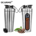 Products Leak Proof 700ml/28OZ Stainless Steel Protein Shaker and water Bottle with mixer