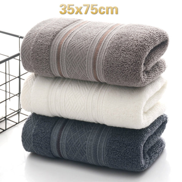 British Style Simple Solid Colour Plain Pattern Man Washcloth Towel