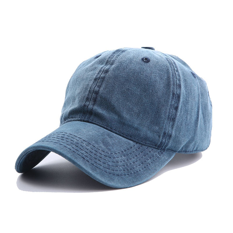 Acheter navy-cap Solid Vintage Visor Cotton baseball Cap